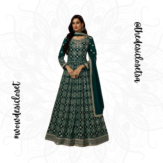 Georgette Gown Set