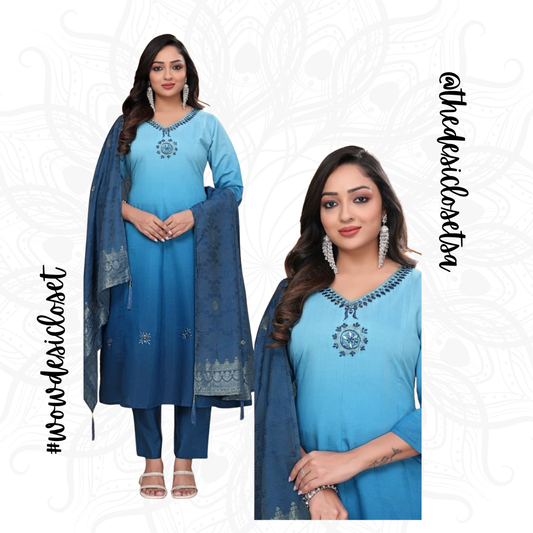 Roman Silk Salwar Set