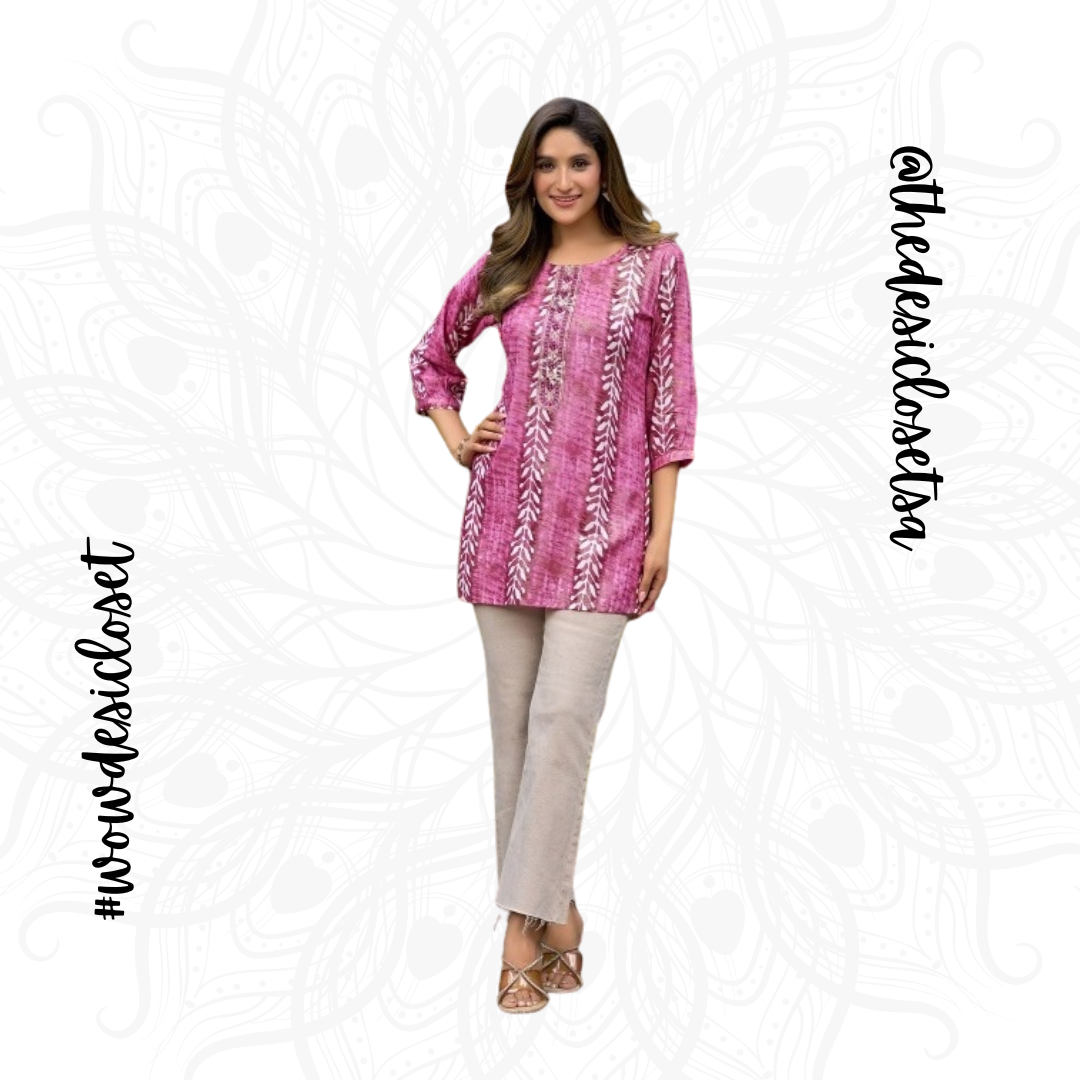 Rayon Printed Short Top