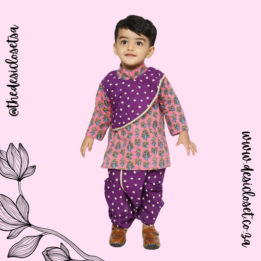 Cotton Kurtha & Dhoti Set