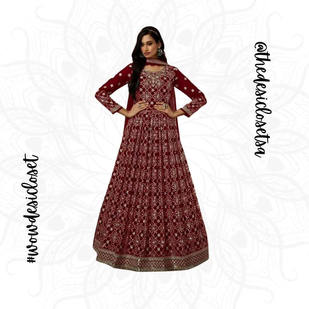 Georgette Gown Set