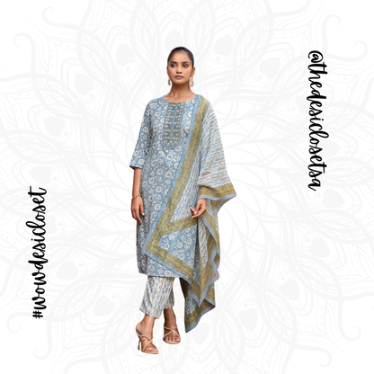 Printed Rayon Salwar Set