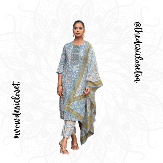 Printed Rayon Salwar Set