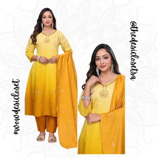 Roman Silk Salwar Set