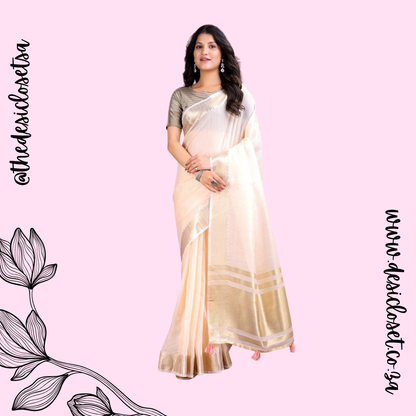 Cotton Sari (Peach)