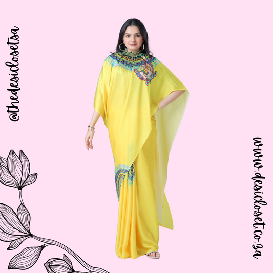 Crape Satin Sari (One Min Sari With Cut Out For Hand/Neck Drape)