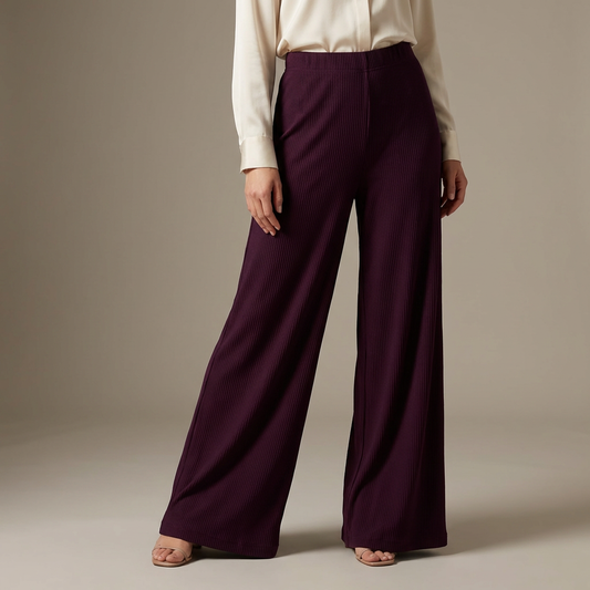 Ribbed Flaired Pant