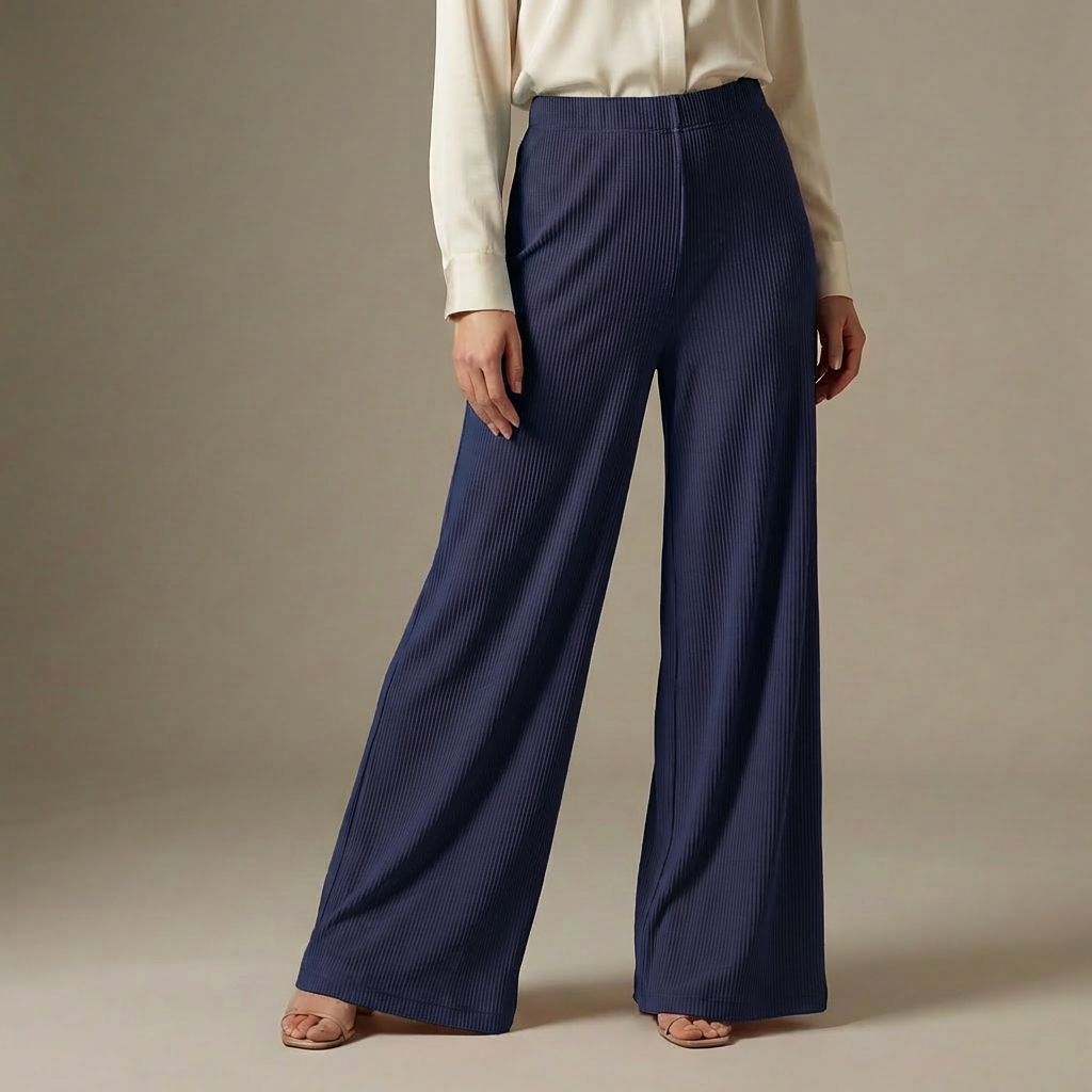 Ribbed Flaired Pant