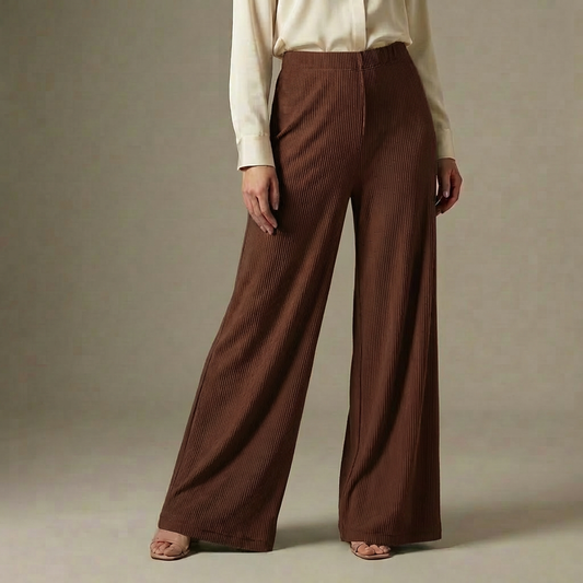 Ribbed Flaired Pant