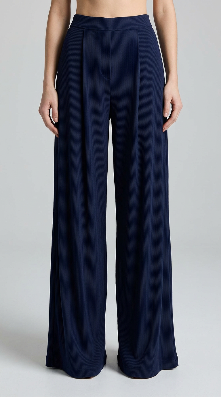Ribbed Flaired Pant