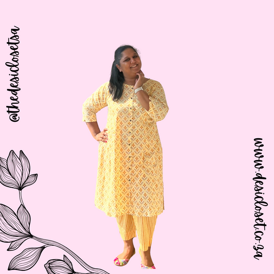 Kurthi And Pant Set - Mid Sizes