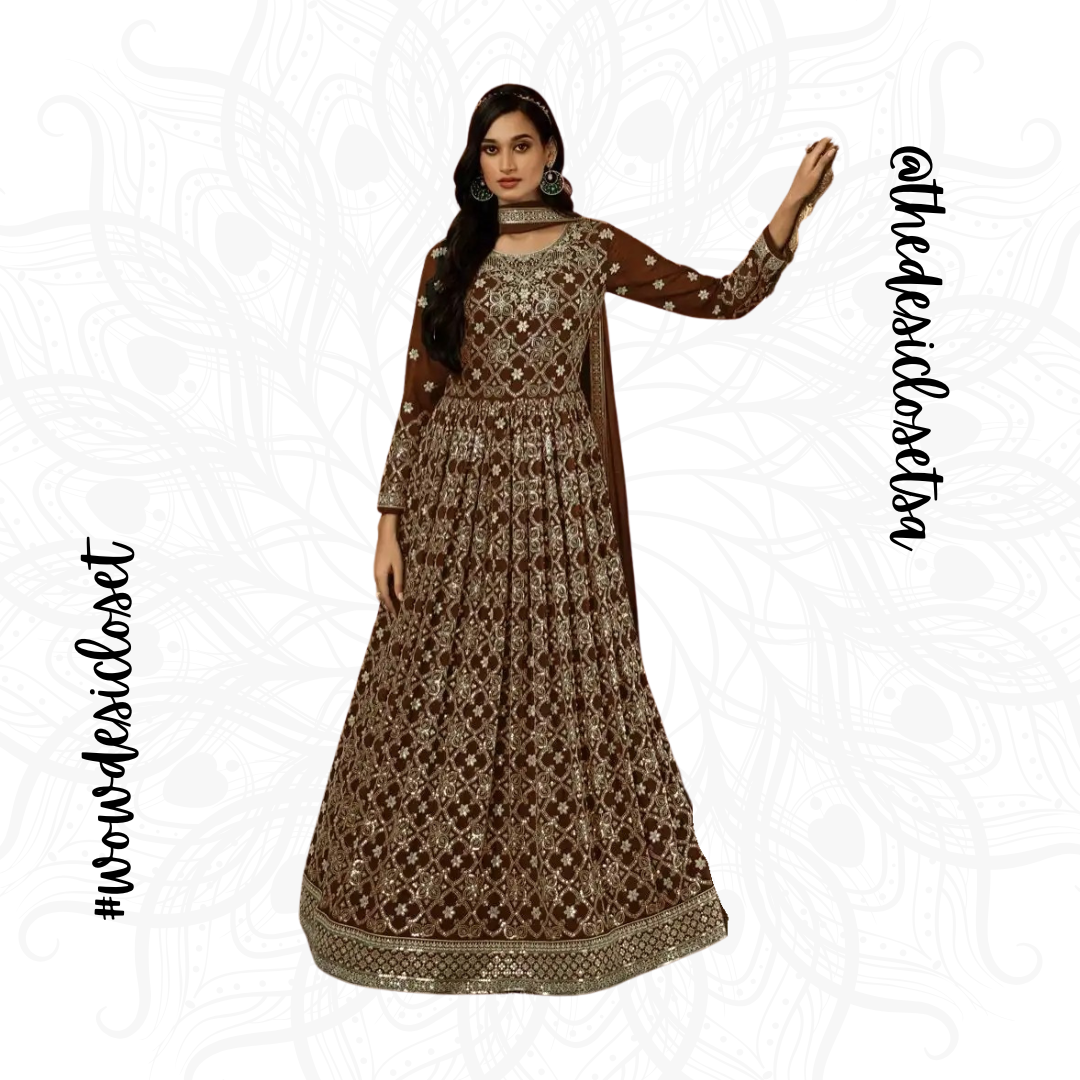 Georgette Gown Set