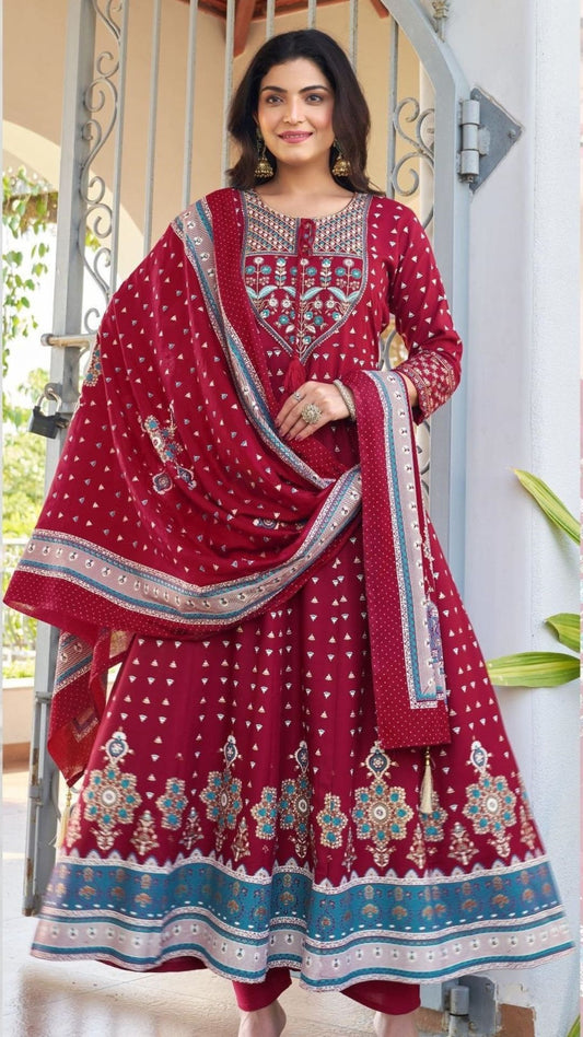 Rayon Anarkali Salwar