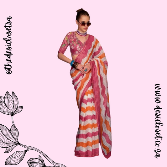 Unstitched sari