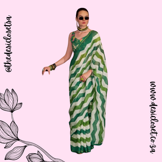 Unstitched sari