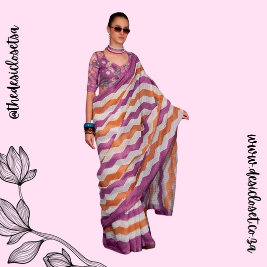 Unstitched sari