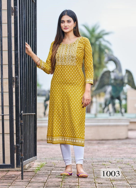Straight Cut Kurthi (Mid & Plus Sizes)