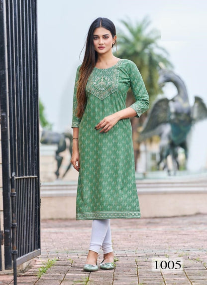 Straight Cut Kurthi (Mid & Plus Sizes)