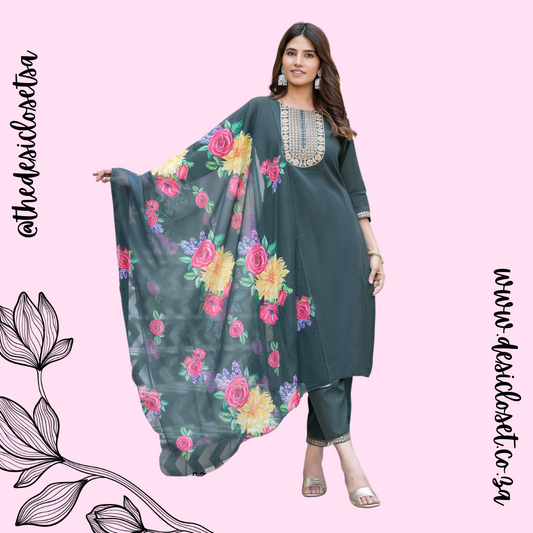 Salwar (Darker Bottle Green)