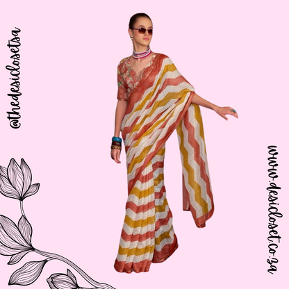 Unstitched sari
