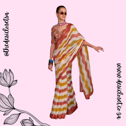 Unstitched sari