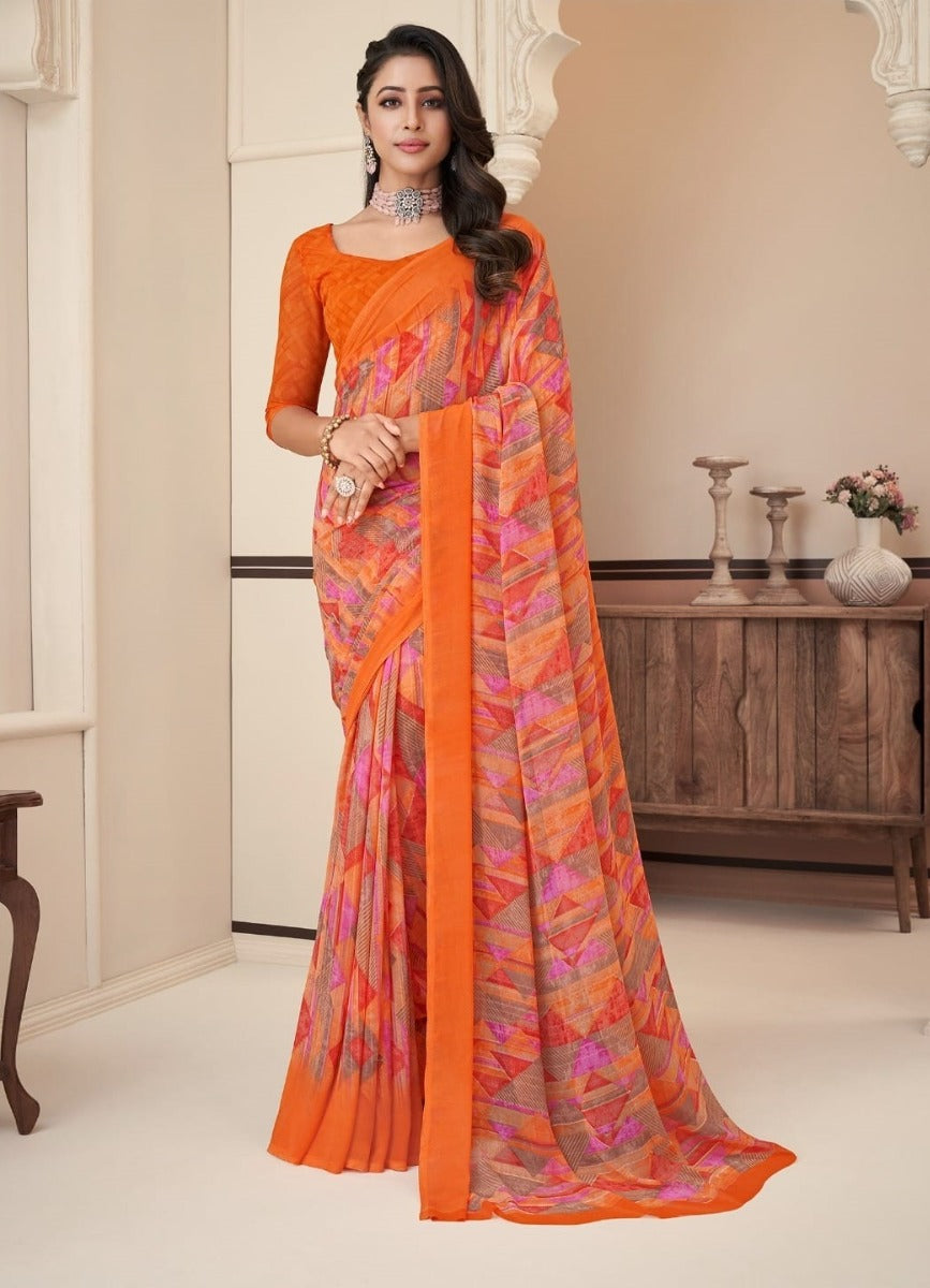 Chiffon Sari