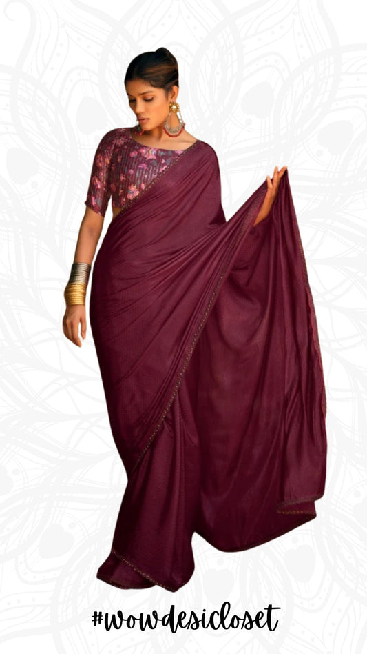 Satin Sari