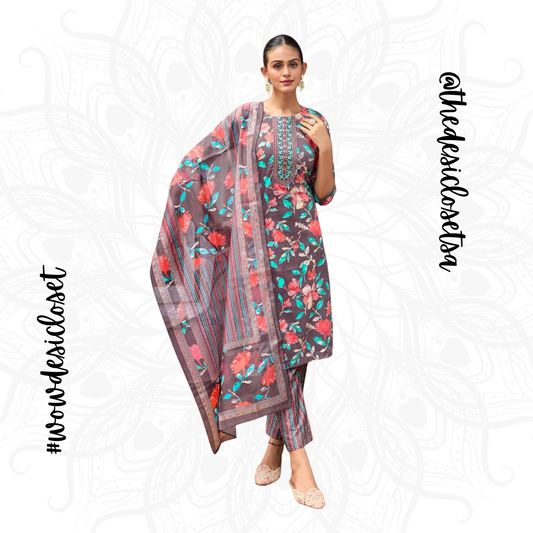 Printed Rayon Salwar Set