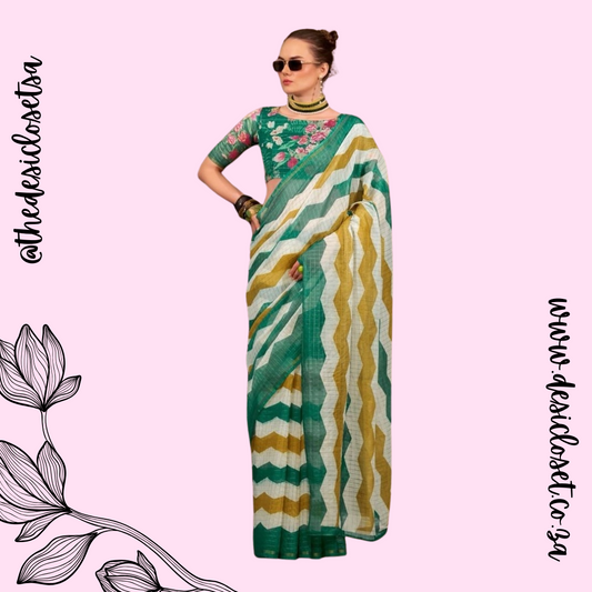 Unstitched sari