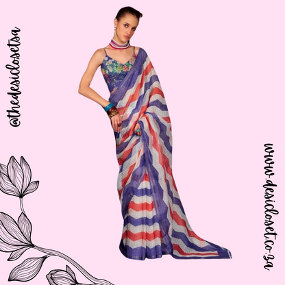 Unstitched sari