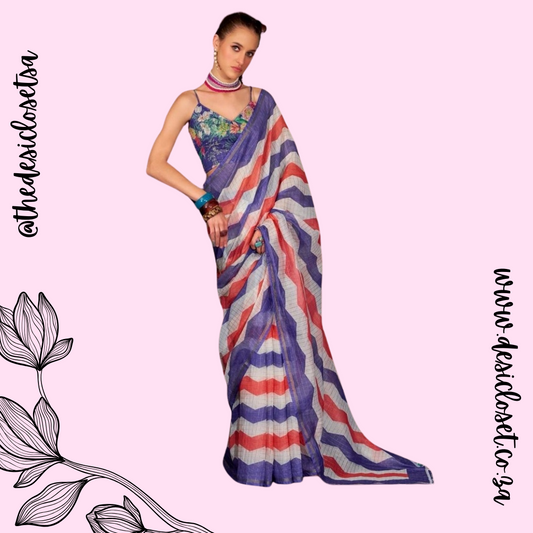 Unstitched sari