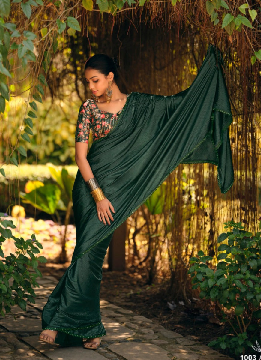 Satin Sari