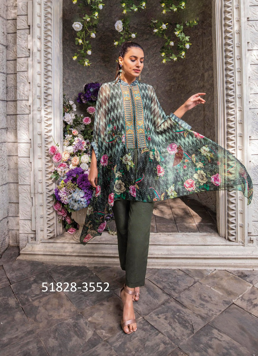Cape Style Top with Pant