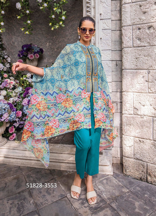 Cape Style Top with Pant
