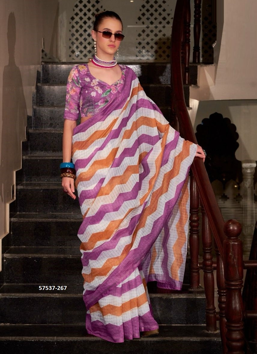 Unstitched sari