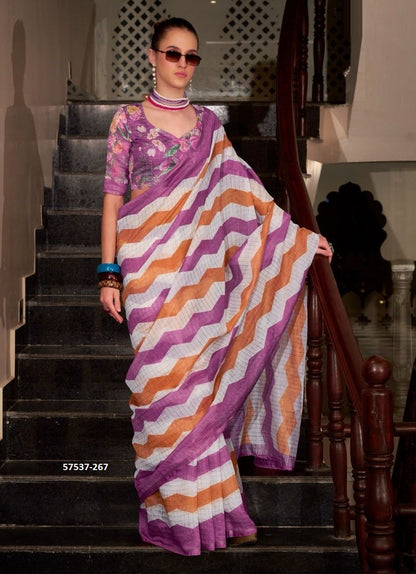 Unstitched sari