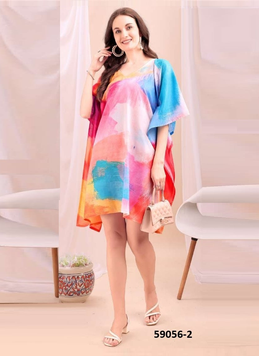 Soft Cotton Digital Print Kaftan