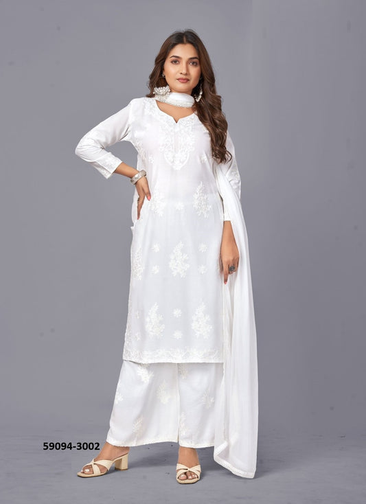 Rayon Salwar Set with Naznim Dupatta