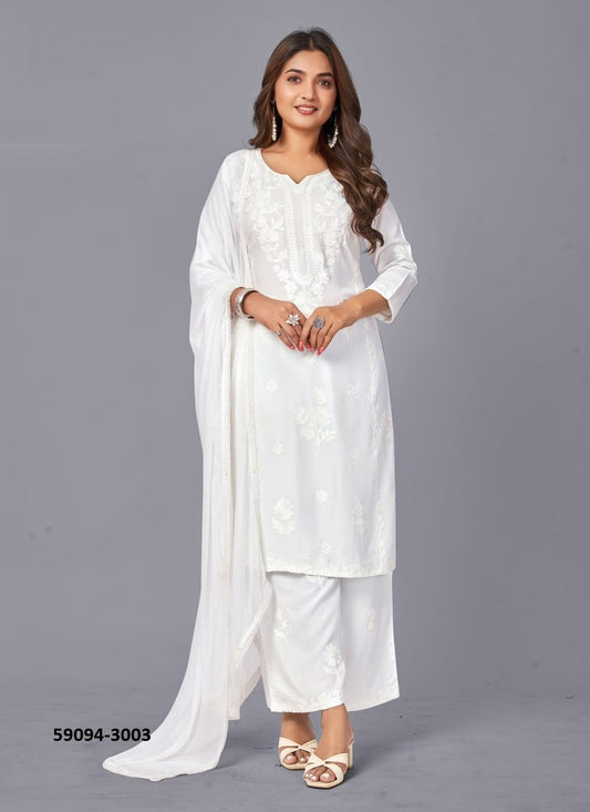 Rayon Salwar Set with Naznim Dupatta