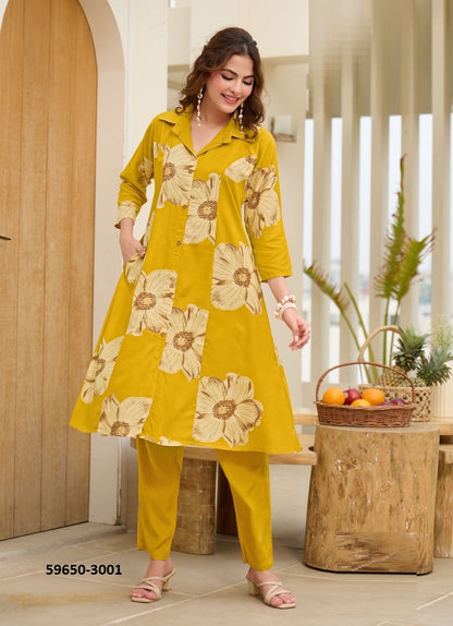 Rayon Foil Print Co-ord Set