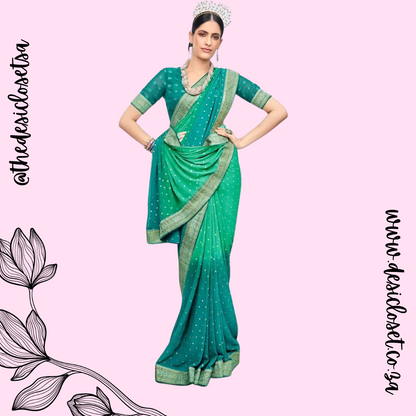 Unstitched sari