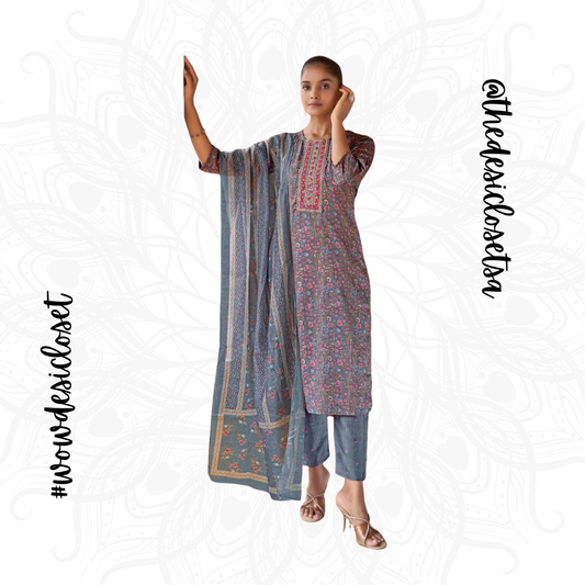 Printed Rayon Salwar Set
