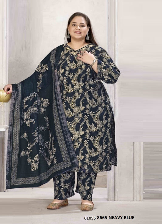 Plus-Size Viscose Salwar Set
