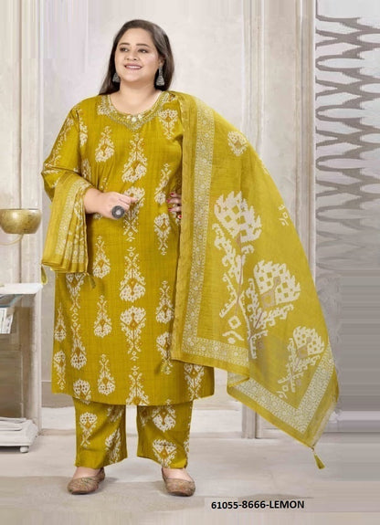 Plus-Size Viscose Salwar Set