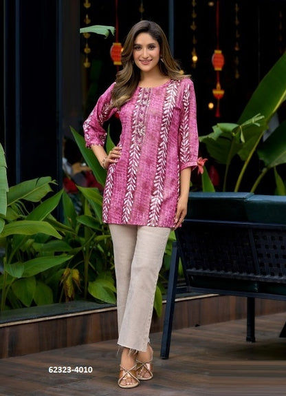 Rayon Printed Short Top
