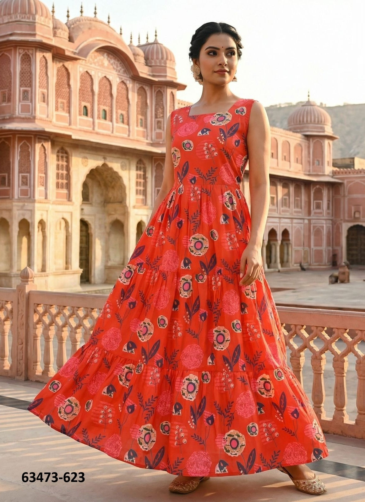 Printed Cotton Dress
