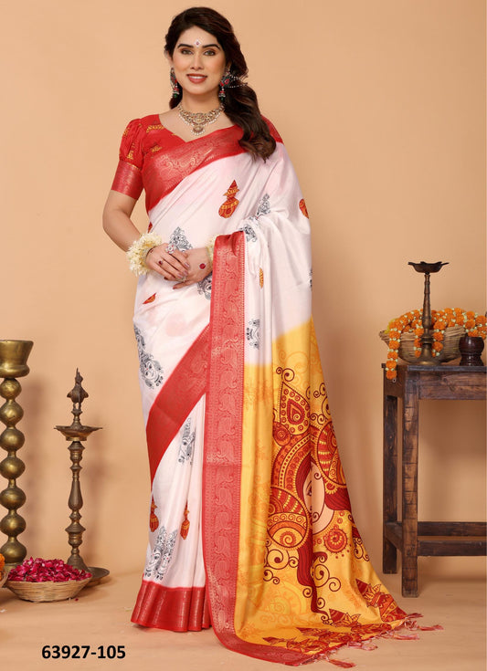 Dola Silk Unstitched Sari
