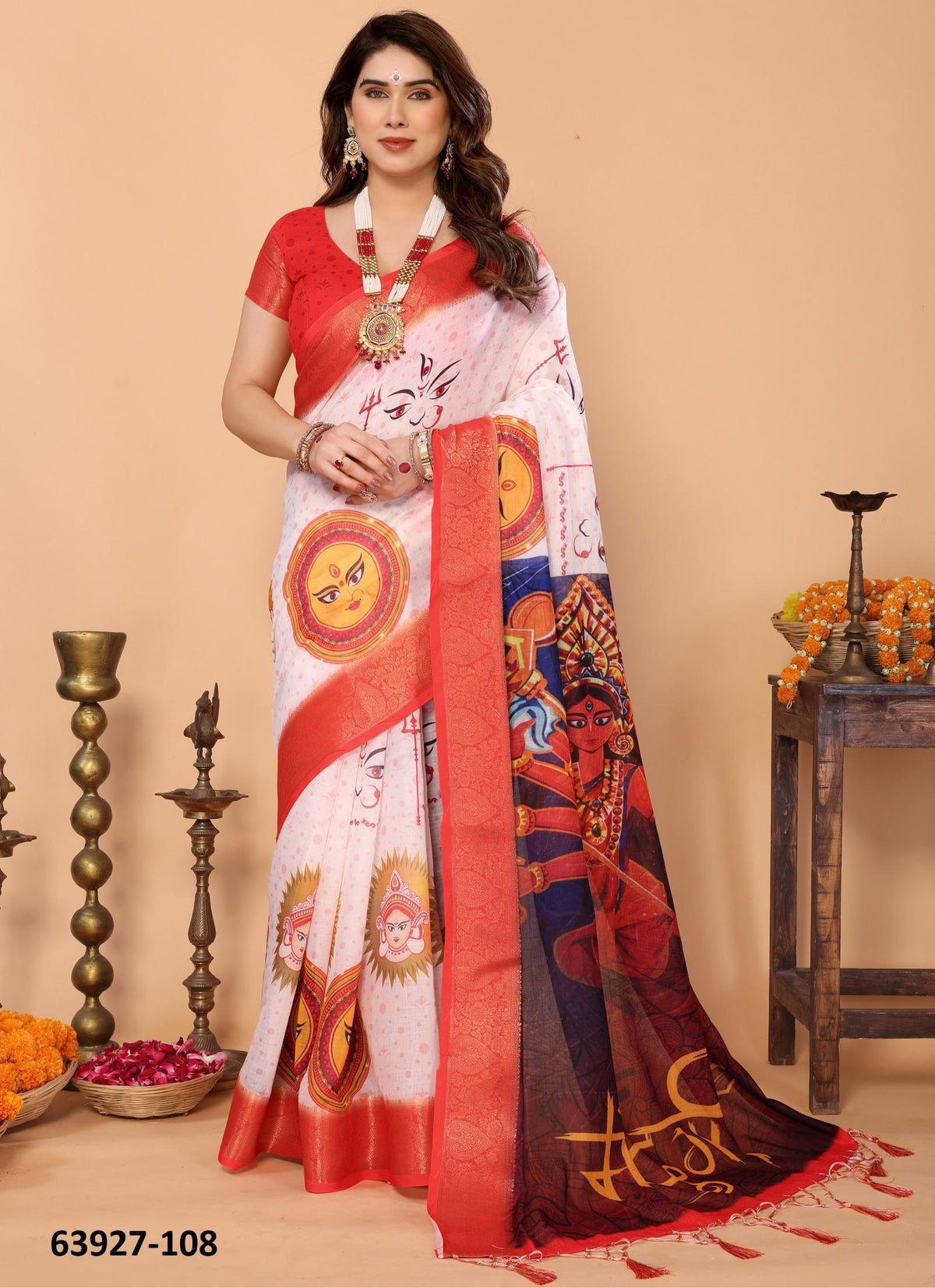 Dola Silk Unstitched Sari