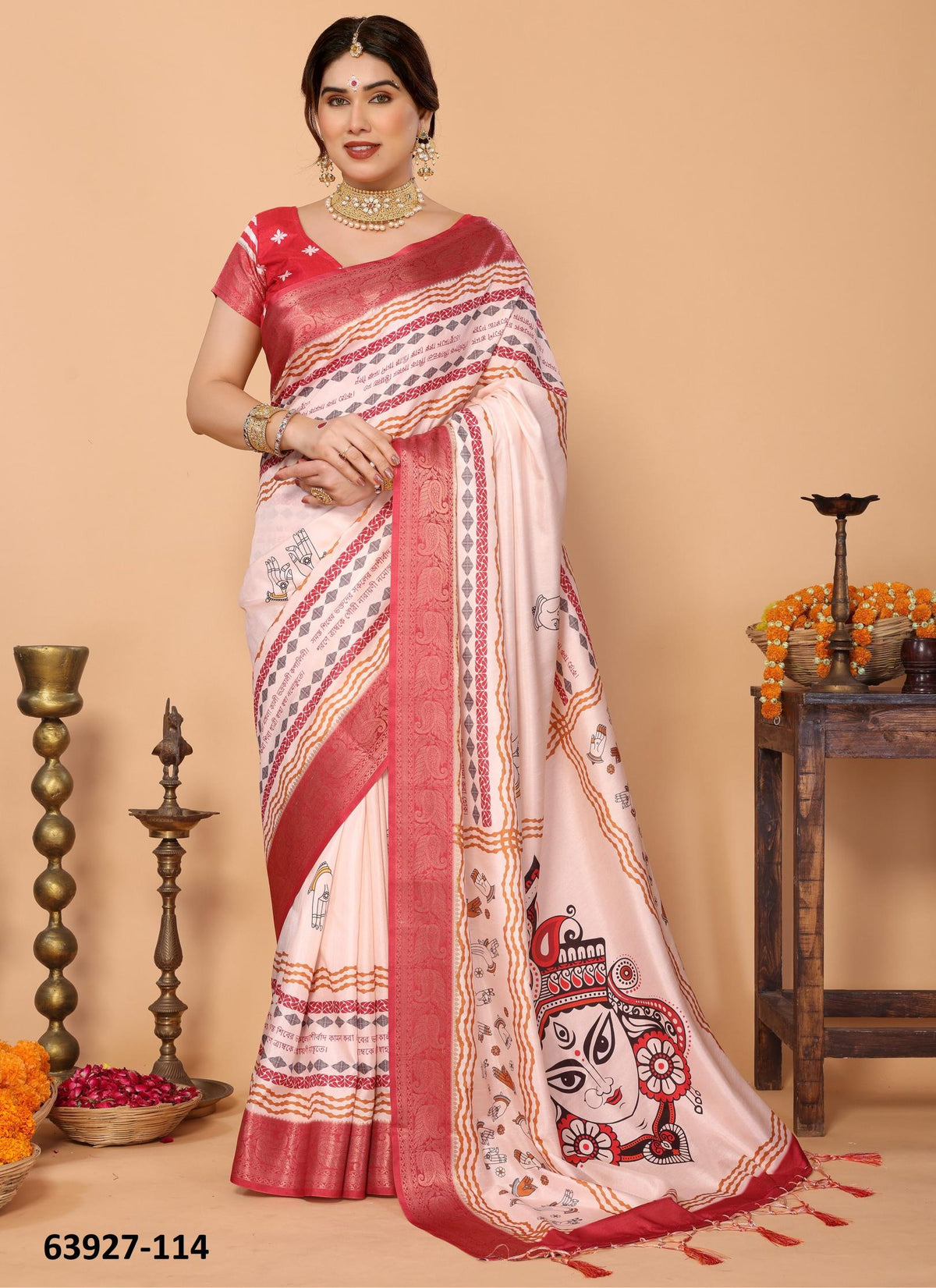 Dola Silk Unstitched Sari