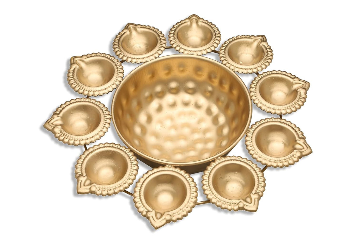Copper Metal Decorative Urli (L)
